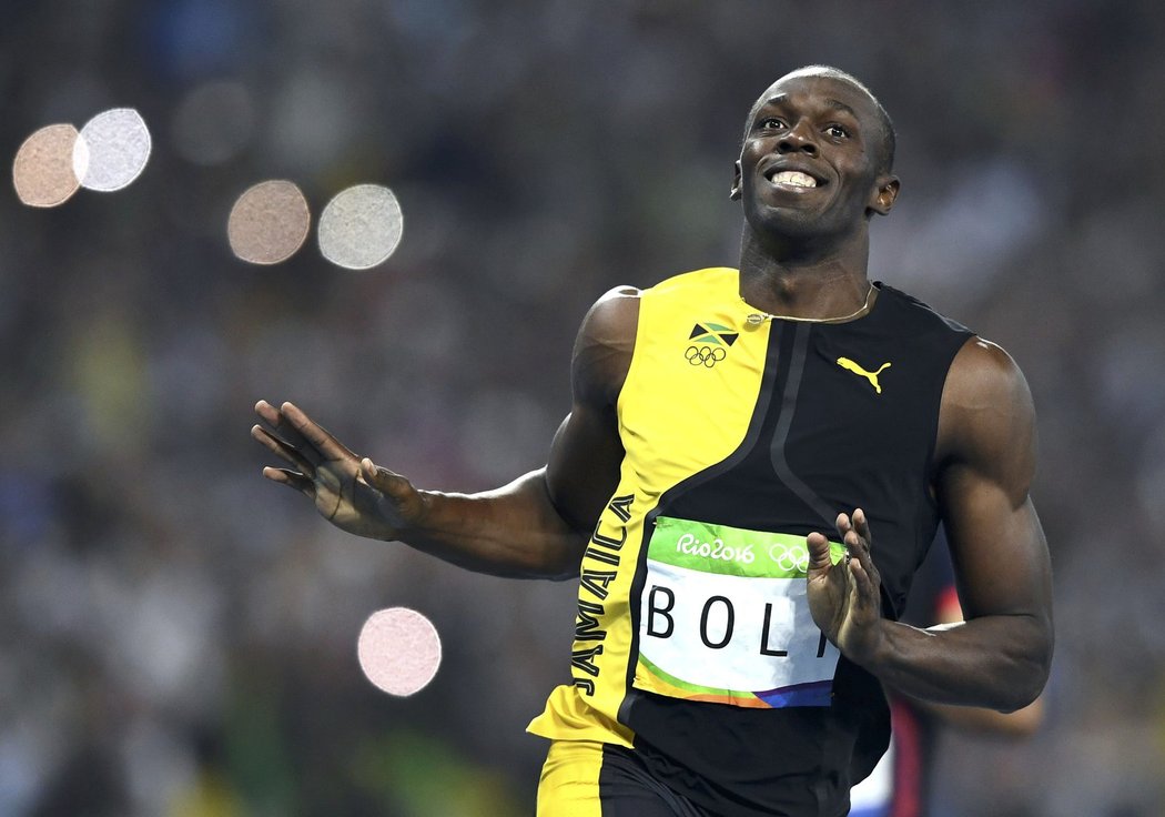 Jamajčan Usain Bolt slaví zlato na stovce v Riu