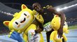 Olympijský vítěz Usain Bolt slavil v Riu i s maskoty