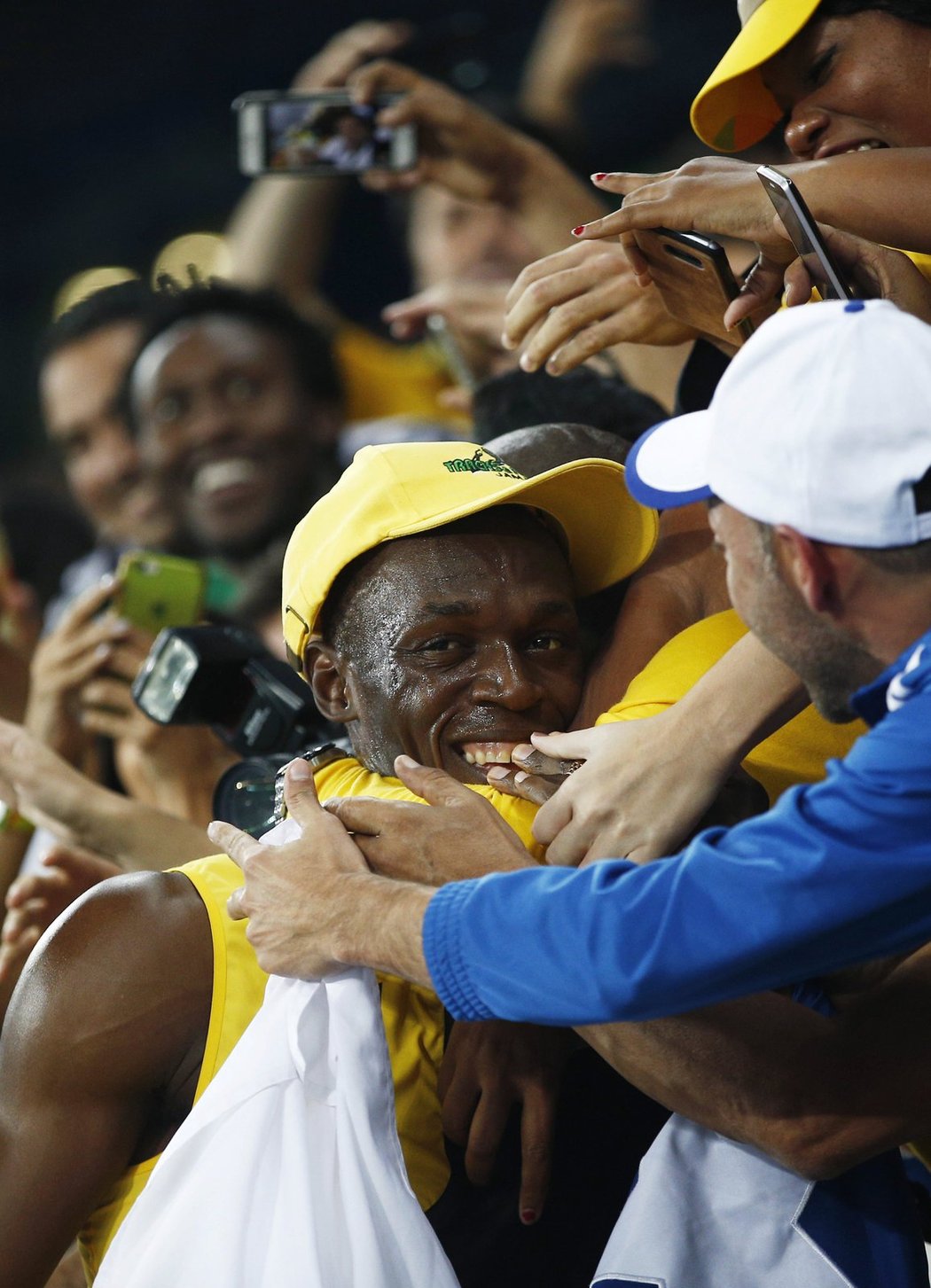 Sprinter Usain Bolt slaví zlato z Ria