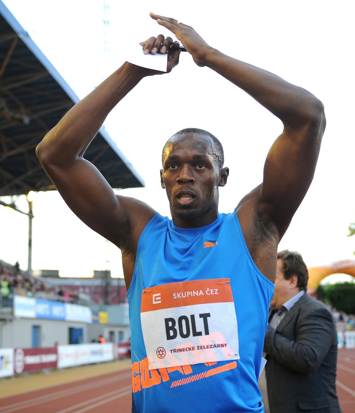 Sprintér Usain Bolt.