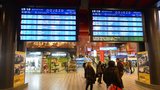 Manévry na Hlavním nádraží v Praze: Bombová hrozba zastavila na hodinu provoz