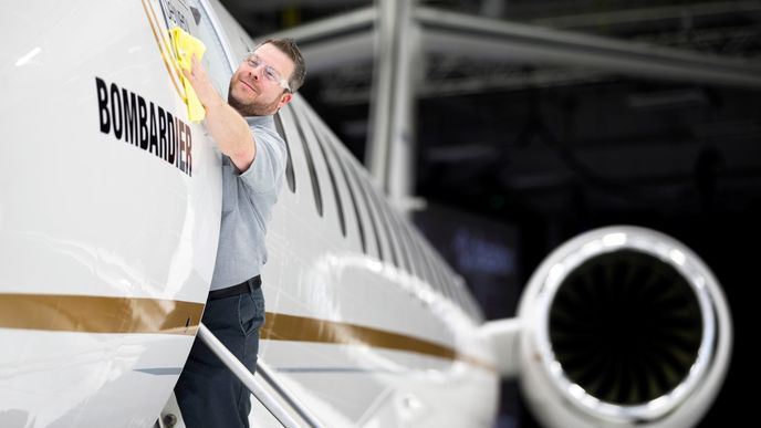 Byzjety Bombardier na nedávném veletrhu v Las Vegas