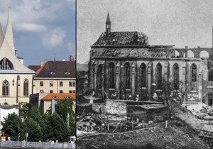 Bombardování zničilo i mnoho pražských památek. Byl mezi nimi i Emauzský klášter.