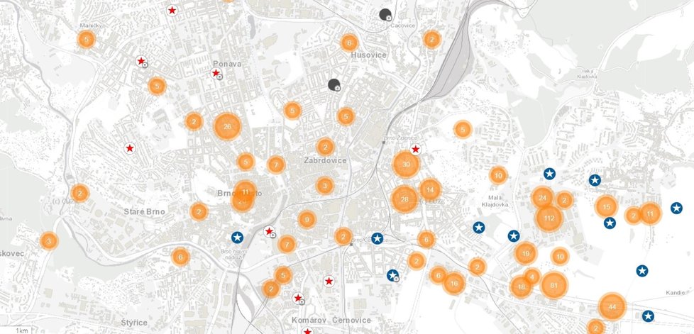 Díky spolupráci Muzea města Brna s Archivem města Brna je k dispozici lidem speciální interaktivní mapa bombardování, kde si mohou zájemci najít místa dopadu leteckých pum i fotografie poničených domů.