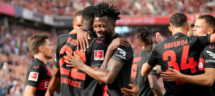 Leverkusen deklasoval nováčka, zářil Boniface. Hložek naskočil v závěru