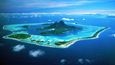 Ostrov Bora-Bora je součástí Francouzské Polynésie. Nádherný korálový útes, který ostrov obklopuje ostrov, přímo vybízí k potápění. Dovolená na ostrově je sice velmi drahá, ale zato nabízí opravdový luxus.