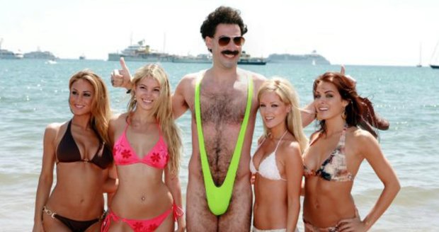 Plavky dostaly jméno podle filmového Borata.