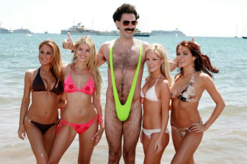 Plavky dostaly jméno podle filmového Borata.