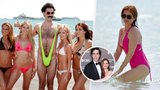 „Borat“ vyvezl manželku do Karibiku: Tahle slavná kočka mu porodila 3 děti!