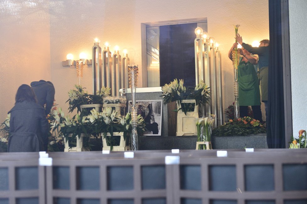 Pohřeb Bořka Šípka v pražském Motole