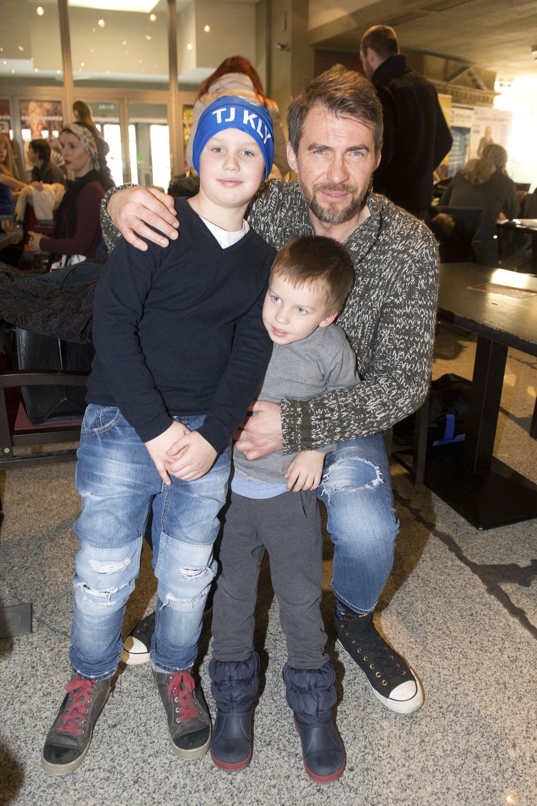 Bořek Slezáček se svými syny
