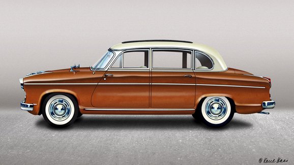 Borgward Hansa 2400 (1952–1958) byl poválečný soupeř Mercedesu. Přečtěte si jeho příběh 