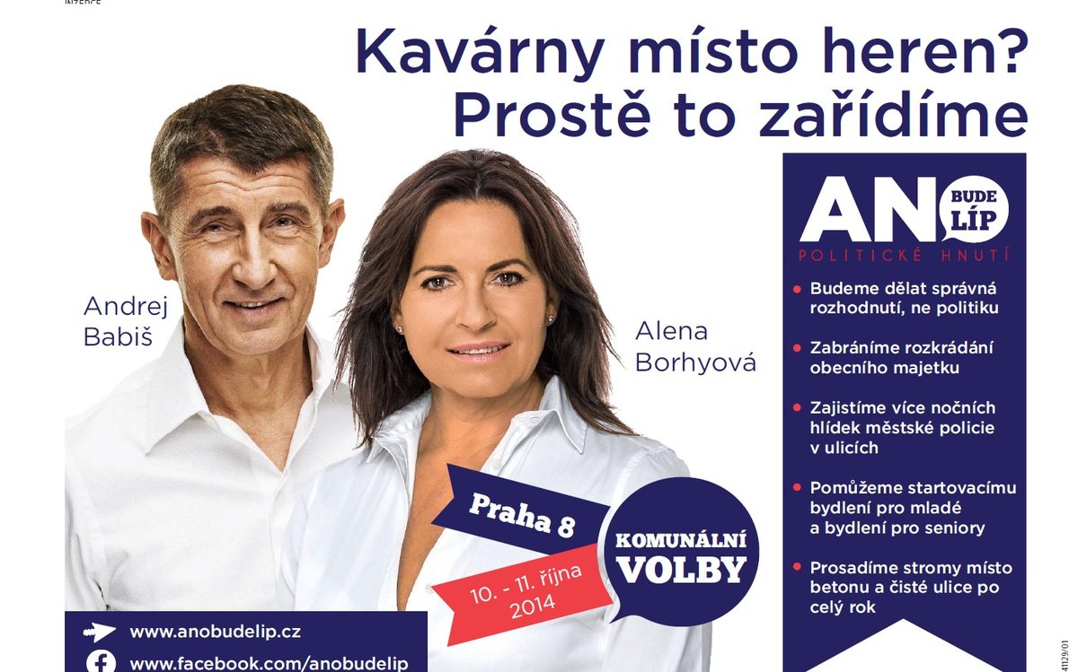 Alena Borhyová na kandidátce.