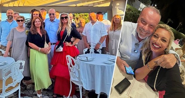 Lucie Borhyová na oslavě Margity