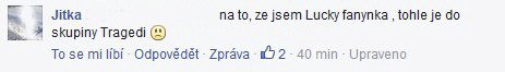 Fanoušci Lucii v diskuzích bohužel poněkud naložili.