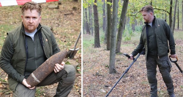 Pyrotechnik Pavel Kupec po dočištění Bořího lesa od munice končí s touto prací.