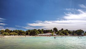 Pláž Borik v chorvatském Zadaru.