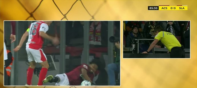 Sparta - Slavia: Blikanec! Preciado se kolíky ohnal po Bořilovi a byl vyloučen