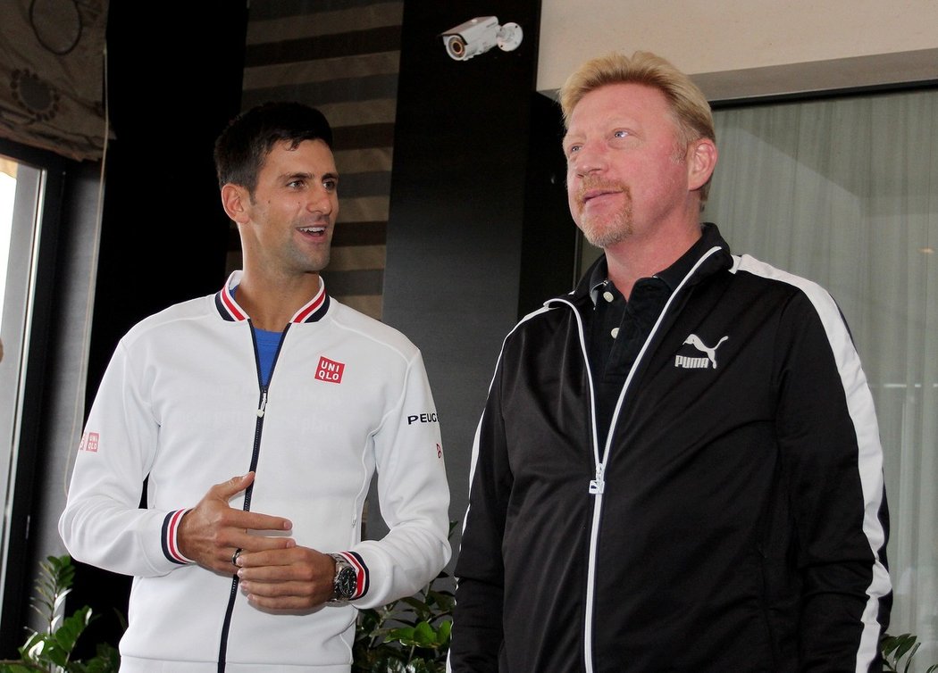 Boris Becker a Novak Djoković