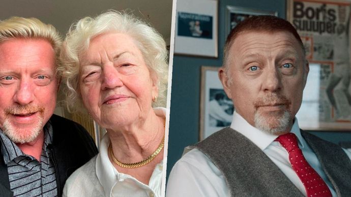 Boris Becker se svou matkou Elvírou