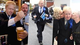 Boris Johnson „okouzloval“ voliče, před volbami se líbal s fanynkami a čepoval pivo v hospodě.