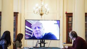 Boris Johnson ve videokonferenci Downing Street