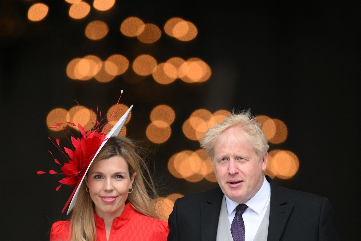 Boris Johnson s manželkou Carrie.