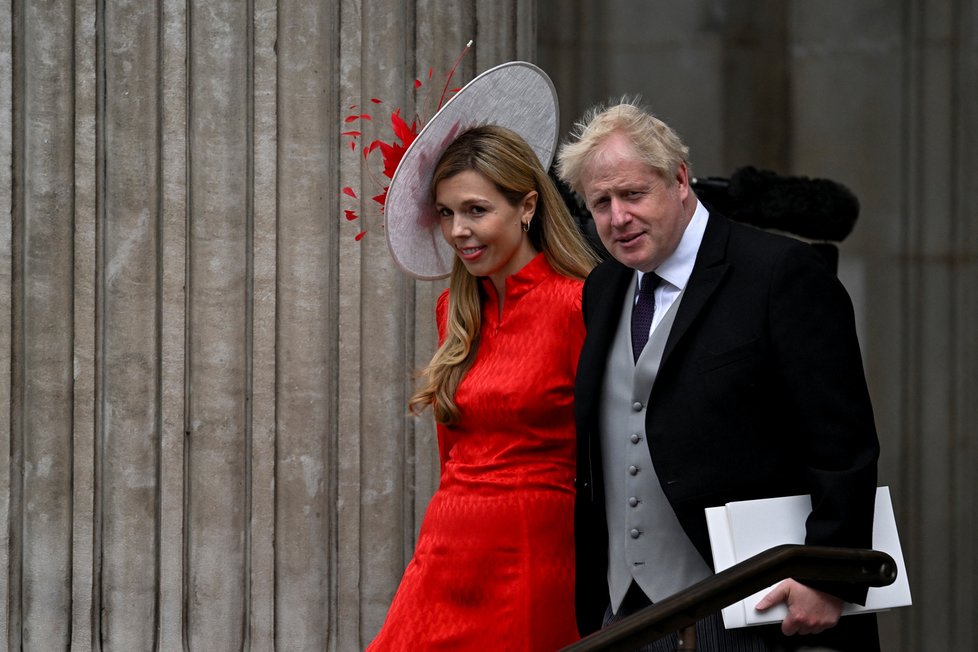 Boris Johnson s manželkou Carrie.