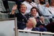 Boris Johnson po oznámení rozvodu vyrazil s přáteli o víkendu na cricket (foto 8.9. 2018)