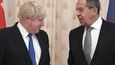 Boris Johnson a Sergej Lavrov