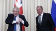 Boris Johnson a Sergej Lavrov