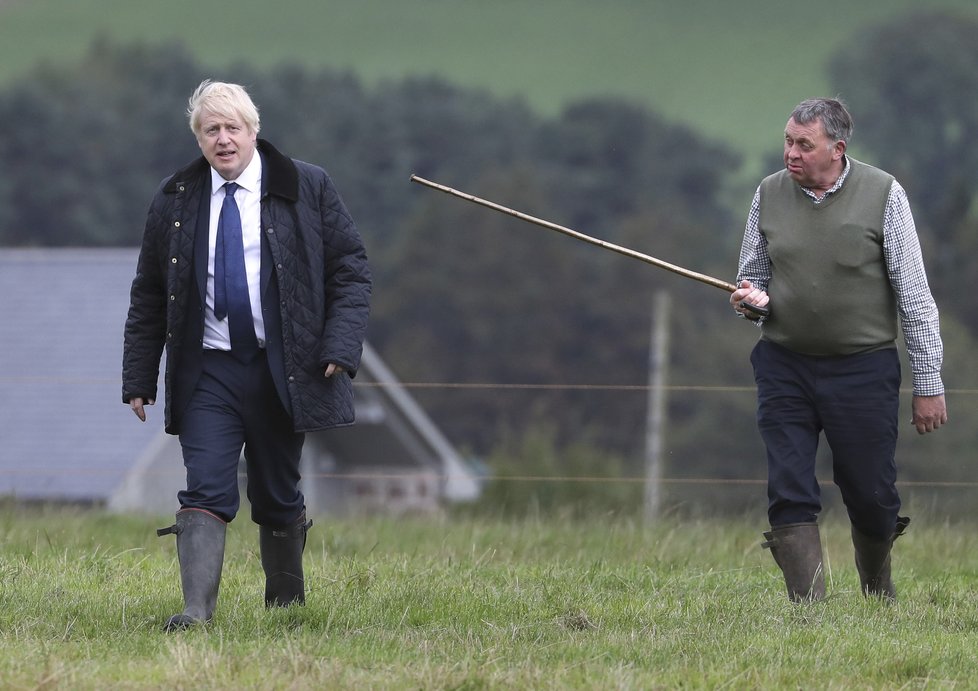 Premiér Boris Johnson ve Skotsku