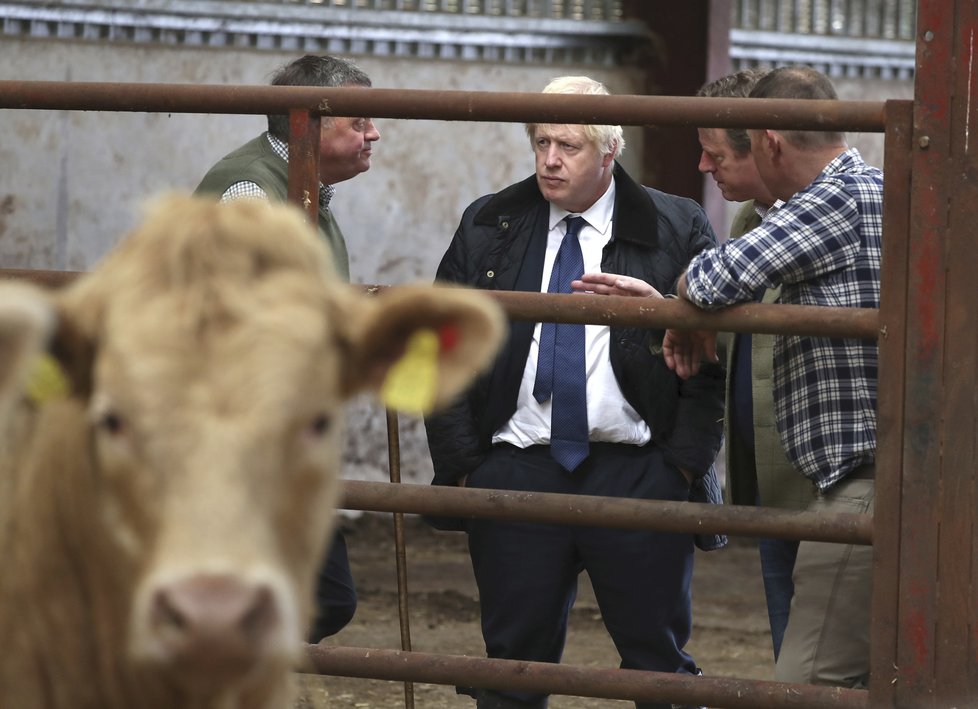 Premiér Boris Johnson ve Skotsku.