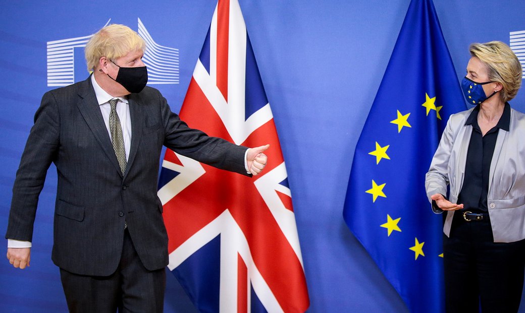 Vztahy mezi Velkou Británií a EU se opět komplikují kvůli byznysu v Severním Irsku. Na snímku je premiér Spojeného království Boris Johnson a šéfka Evropské komise Ursula von der Leyenová.