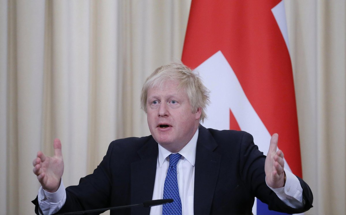 Britský ministr zahraničí Boris Johnson na státní návštěvě Ruska