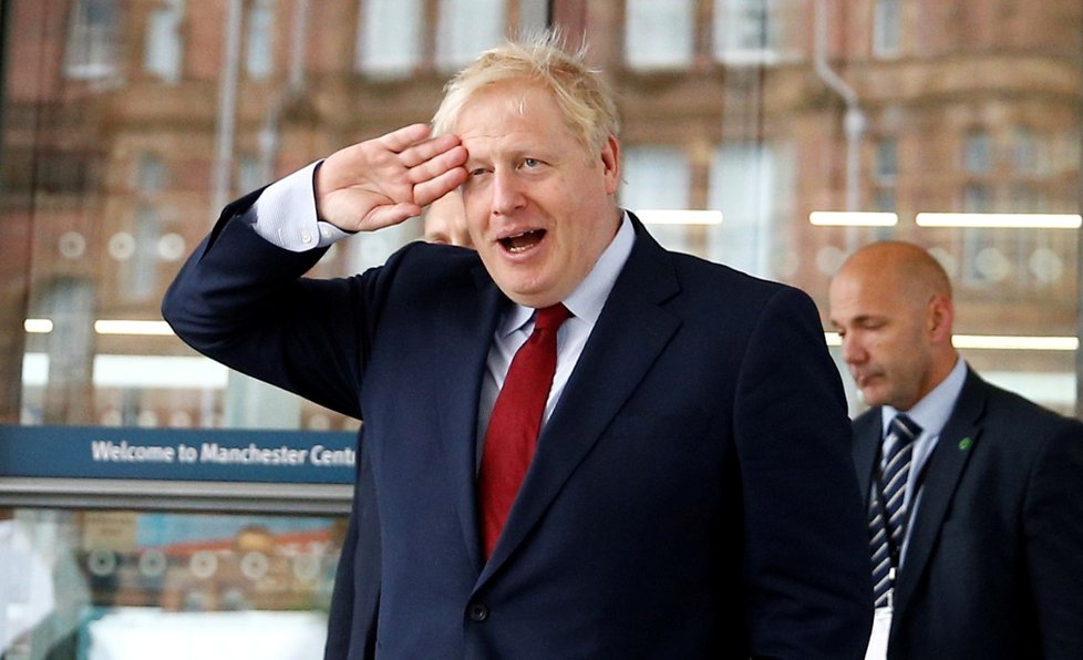 Britský ministerský předseda Boris Johnson na konferenci britské Konzervativní strany v Manchesteru (1. 10. 2019)