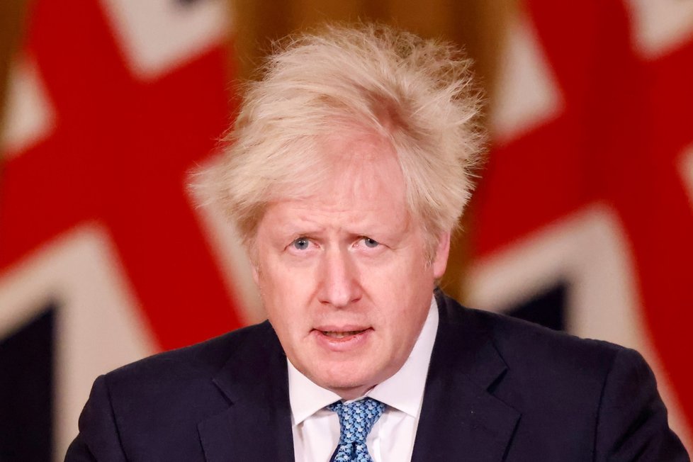 Britský ministerský předseda Boris Johnson (21. 12. 2020) Britský ministerský předseda Boris Johnson (21. 12. 2020)