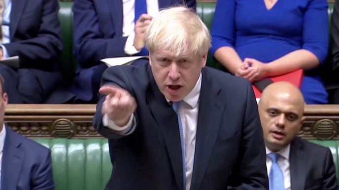 Nový britský premiér Boris Johnson vystoupení v dolní komoře parlamentu