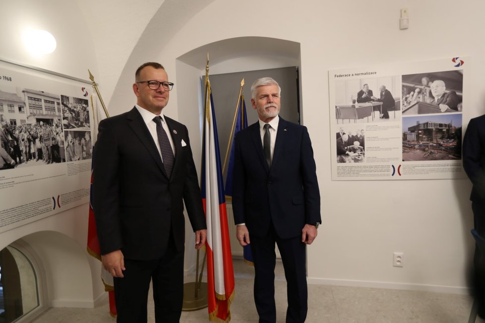 Prezident Petr Pavel na Slovensku: Setkání s předsedou parlamentu Borisem Kollárem (14.3.2023)