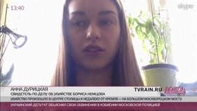 Hanna Durycká, mladá ukrajinská modelka a přítelkyně zavražděného Borise Němcova