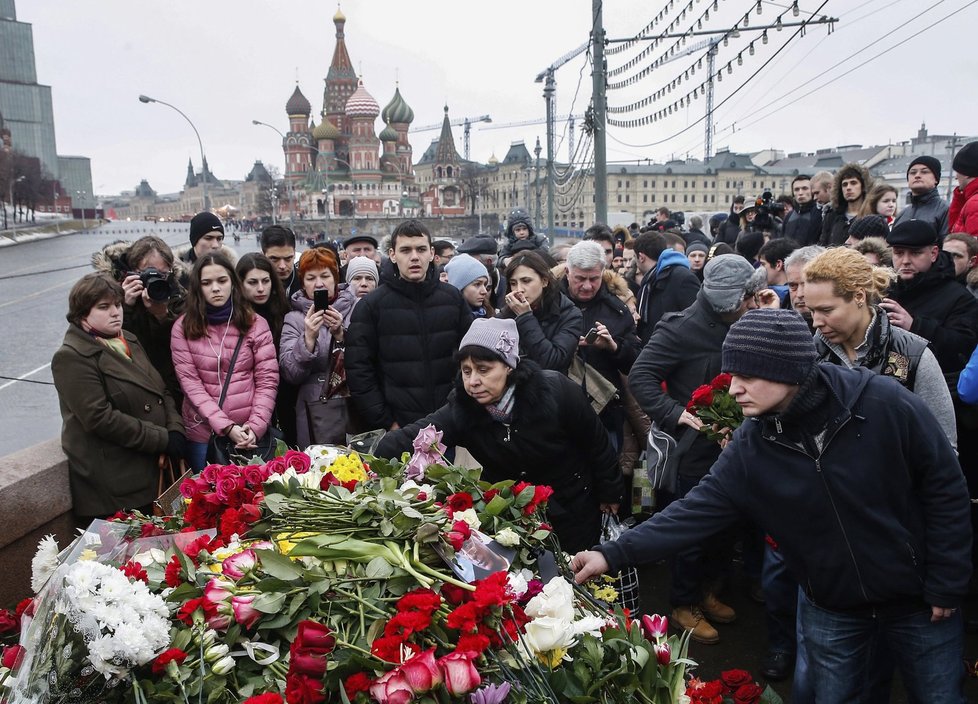 Moskva: Smutek za zavražděného kritika Kremlu Borise Němcova