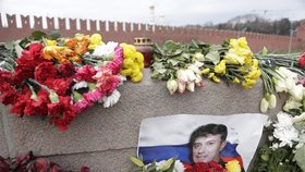 Vandalové poškodili v Moskvě pomník Borise Němcova