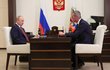 Ruský zbrojař Boris Obnosov na setkání s ruským prezidentem Vladimirem Putinem.