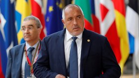 Bulharský premiér Bojko Borisov na summitu v Bruselu