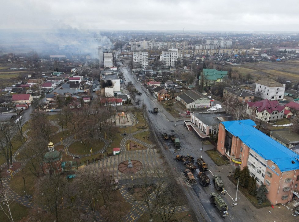 Zkáza ukrajinského města Borodjanka (3.3.2022)
