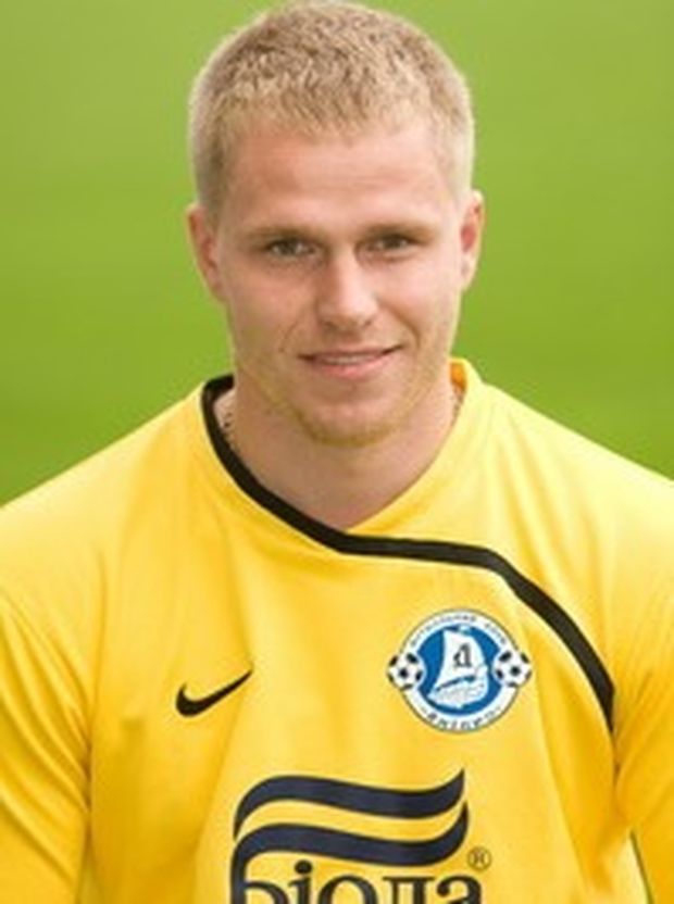 Jevgenij Borovik, brankář ukrajinského Kryvbasu. Jevgenij Borovik, brankář ukrajinského Kryvbasu.