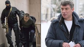 Policisté již zatkli pět podezřelých z vraždy Putinova Kritika Borise Němcova.