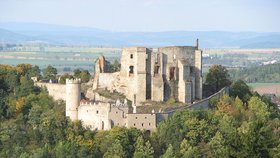 Zřícenina boskovického hradu je jedním z turistických taháků.