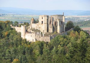 Zřícenina boskovického hradu je jedním z turistických taháků.