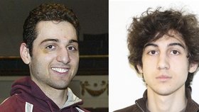 Tamerlan Tsarnaev (vlevo) a Džochar Carnajev - bratři podezřelí z bombového útoku při bostonském naratonu.